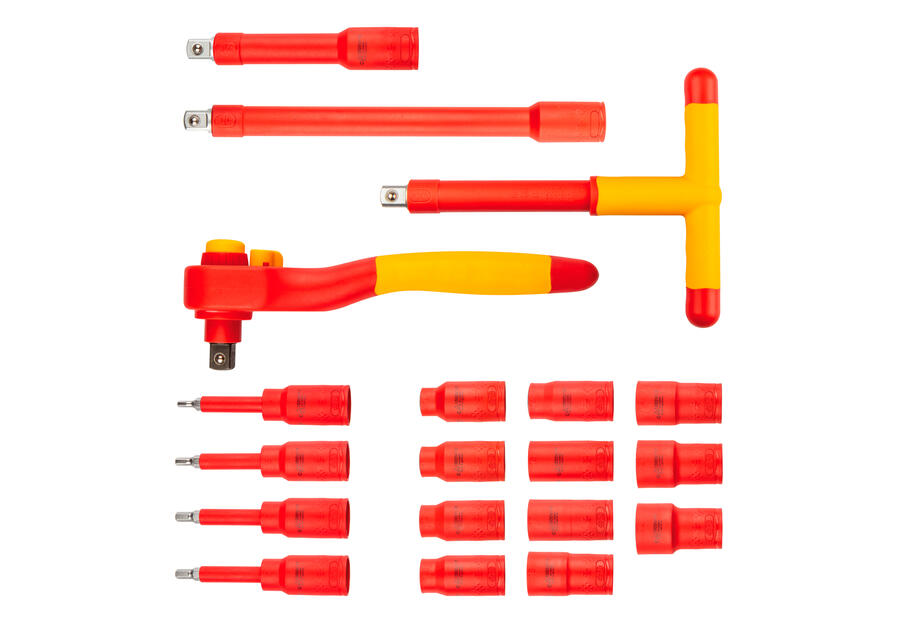 Zdjęcie: Klucze nasadowe 1000V, 19 sztuk NEO