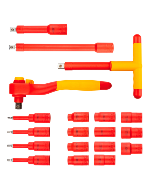 Zdjęcie: Klucze nasadowe 1000V, 19 sztuk NEO