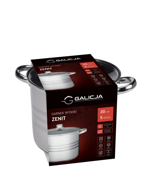 Zdjęcie: Garnek wysoki Zenit 20 cm, 5 L GALICJA