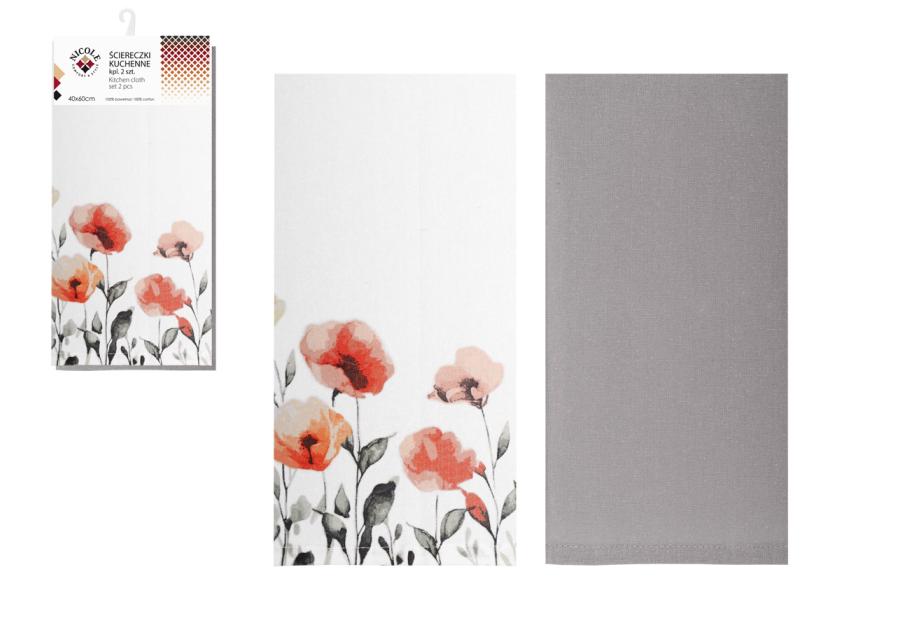 Zdjęcie: Ściereczki kuchenne komplet 2 sztuki 52391 RAVI