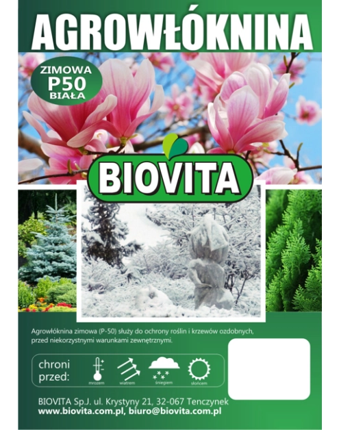 Zdjęcie: Agrowłóknina P-50 biała 1,6x20 m BIOVITA
