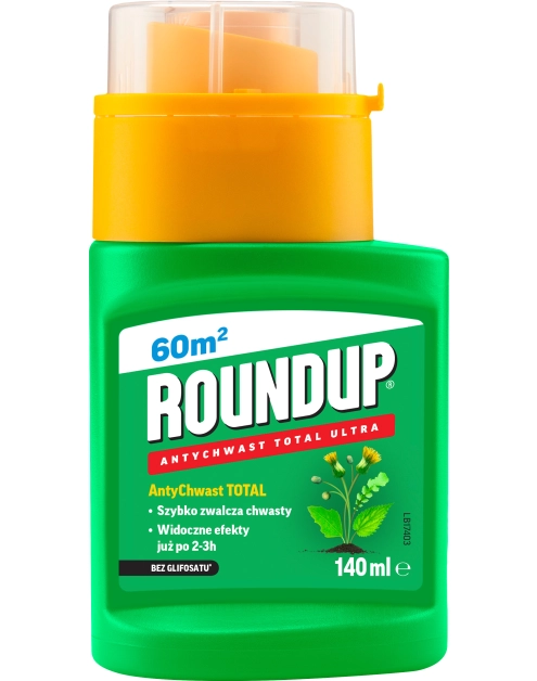 Zdjęcie: Środek chwastobójczy Roundup Antychwast Total Ultra Koncentrat 140 ml, Chwastobójczy ROUNDUP