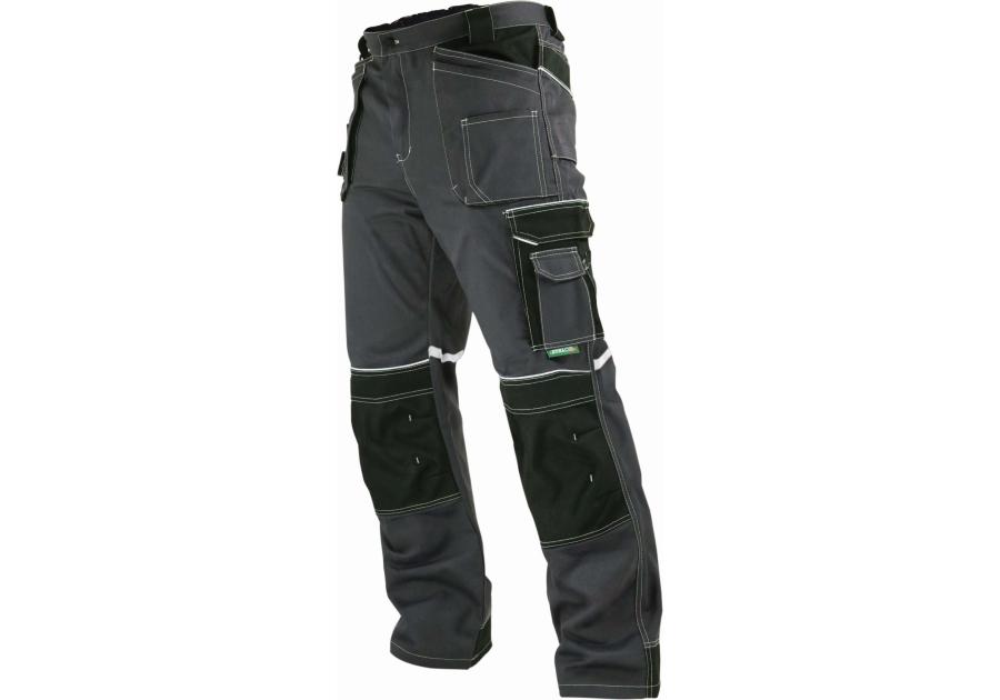 Zdjęcie: Spodnie robocze Allround line szaro-czarne do pasa XXL -58 STALCO PREMIUM