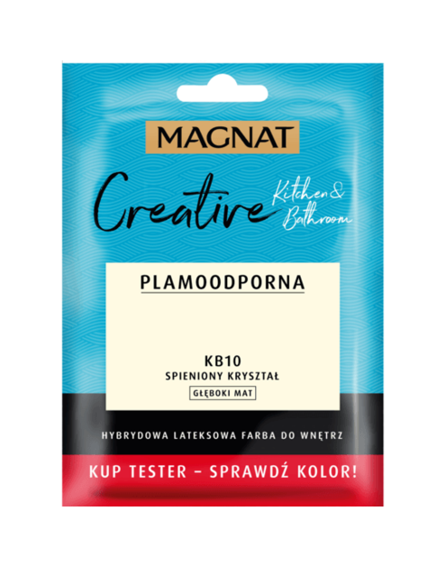 Zdjęcie: Tester farba lateksowa Creative Kitchem&Bathroom spieniony kryształ 30 ml MAGNAT