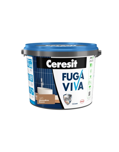 Zdjęcie: Fuga Viva elastyczna cementowa 1-8 mm almond brown 2 kg CERESIT