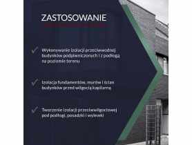 Folia do izolacji poziomej fundamentów modyfikowana 30 cm x 30 m x 1 mm TYTAN PROFESSIONAL