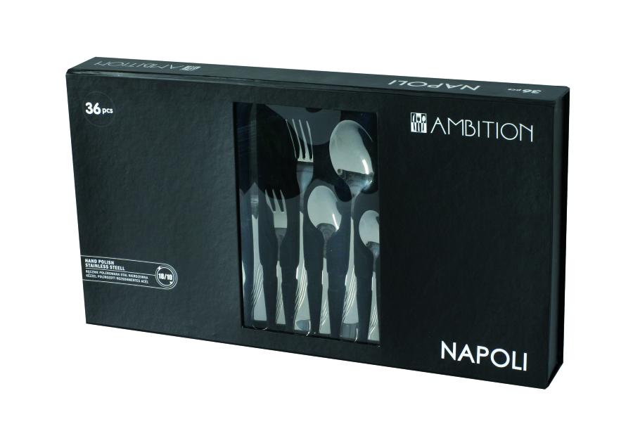 Zdjęcie: Komplet sztućców Napoli 36-elementowy Gift Box AMBITION