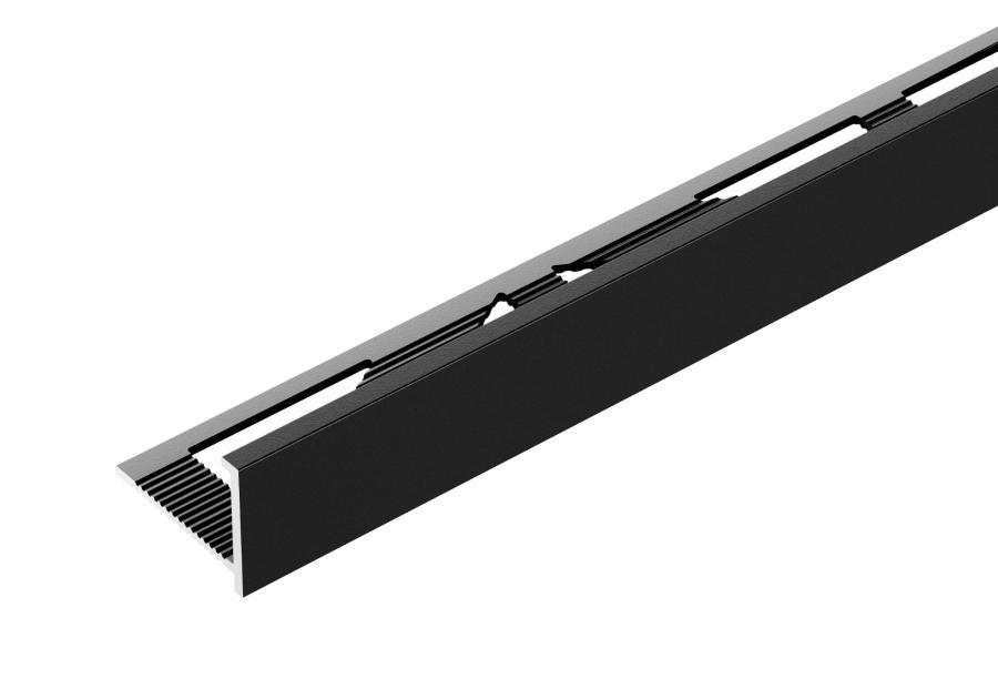 Zdjęcie: Profil do glazury 8x18 mm czarny mat 2,5 m CEZAR