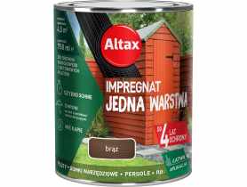 Impregnat Jedna warstwa 4 lata, brąz 0,75 L ALTAX