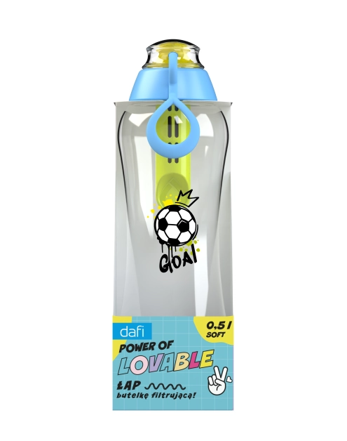 Zdjęcie: Butelka filtrująca Soft 0,5 L z filtrem węglowym DAFI