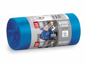 Worki na śmieci z uszami wytrzymałe 35 L - 30 szt. STELLA