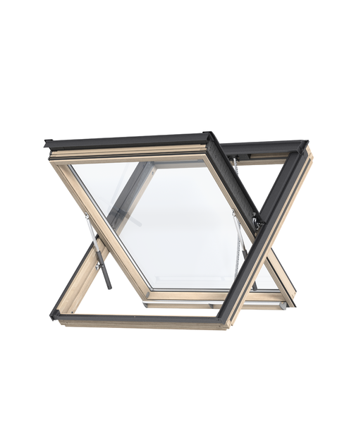 Zdjęcie: Oddymiające Okno obrotowe GGL UK08 306640 drewniane, 3-szybowe VELUX