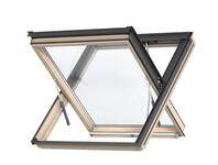 Zdjęcie: Oddymiające Okno obrotowe GGL UK08 306640 drewniane, 3-szybowe VELUX