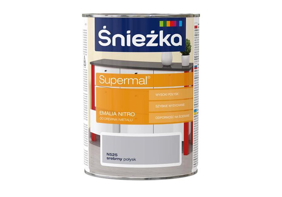 Zdjęcie: Emalia Nitro srebrny 0,8L ŚNIEŻKA