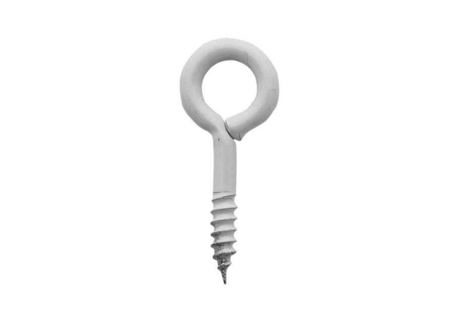 Zdjęcie: Wkręty oczkowe białe 3,8x30x12 mm, 4 sztuki HSI