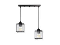 Zdjęcie: Lampa wisząca Glassia 2X40 W E27 czarny CANDELLUX