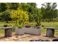 Zdjęcie: Kwietnik Karo 900x300x300 mm beton recycled, beżowy LAMELA