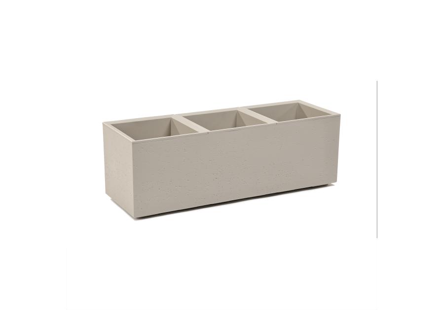 Zdjęcie: Kwietnik Karo 900x300x300 mm beton recycled, beżowy LAMELA