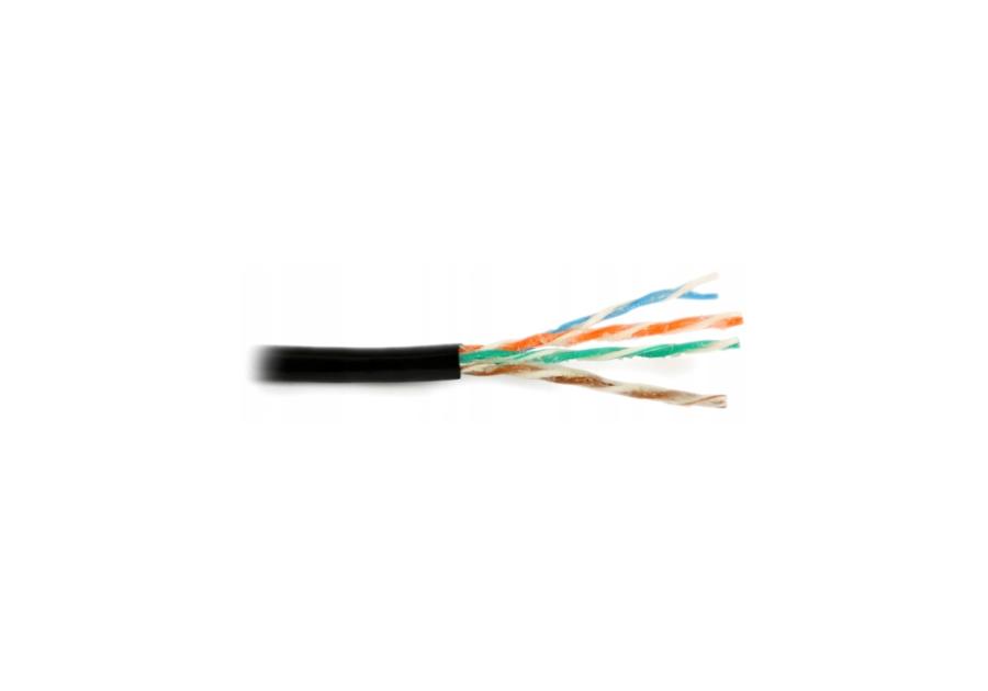 Zdjęcie: Kabel telekomunikacyjny UTP-PVC-KAT5e 4x2x0,50, karton 305 m EL-KAG