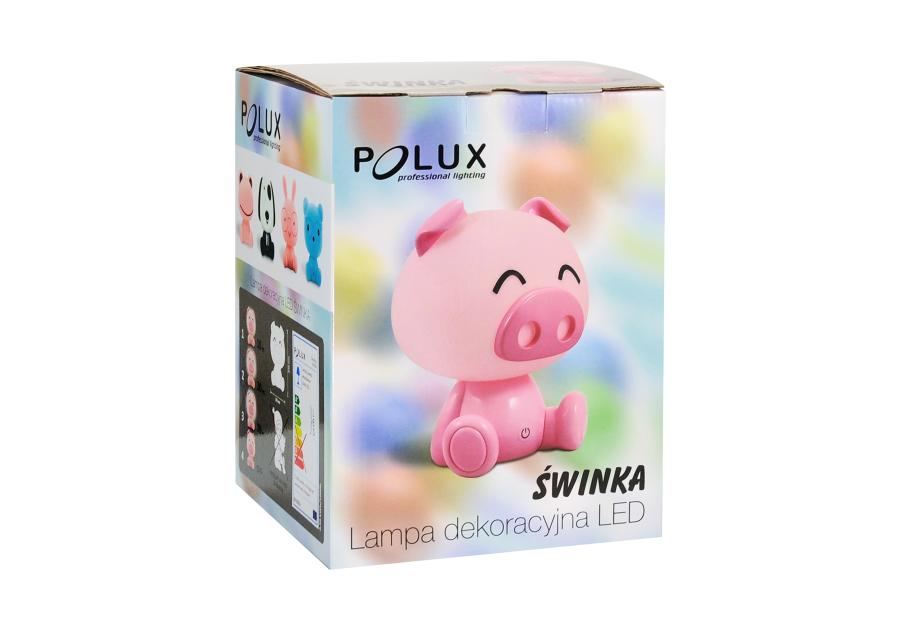 Zdjęcie: Lampka nocna  ŚWIŃKA LED 2,5W rózowa POLUX