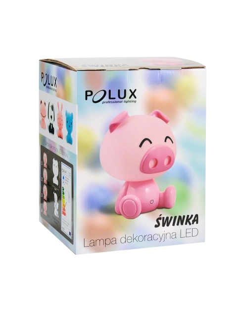 Zdjęcie: Lampka nocna  ŚWIŃKA LED 2,5W rózowa POLUX