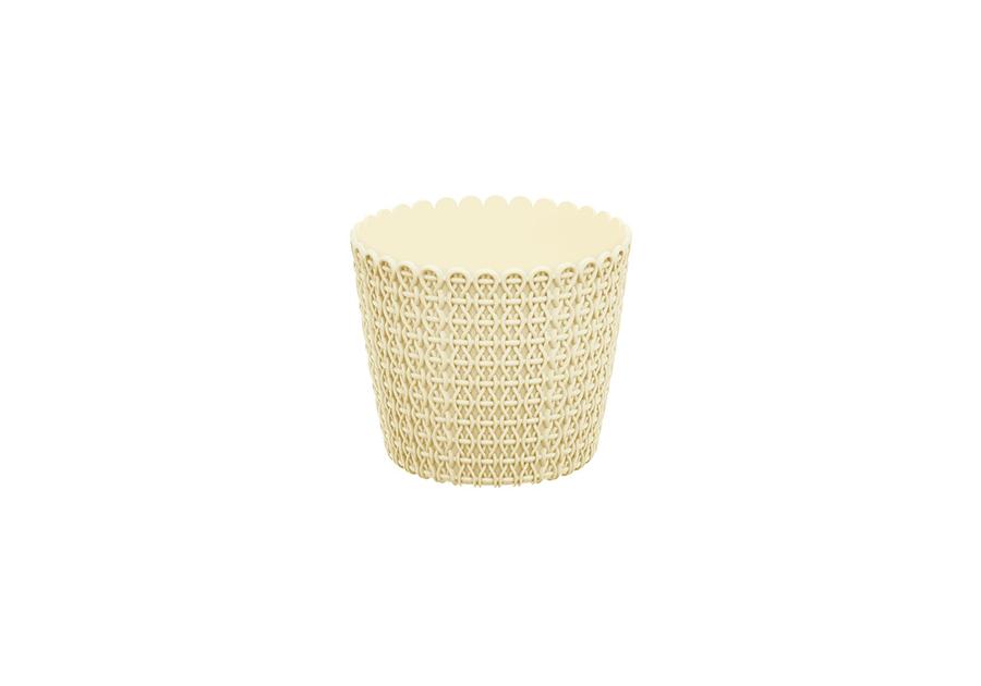 Zdjęcie: Doniczka Nitly krem 13 cm PROSPERPLAST