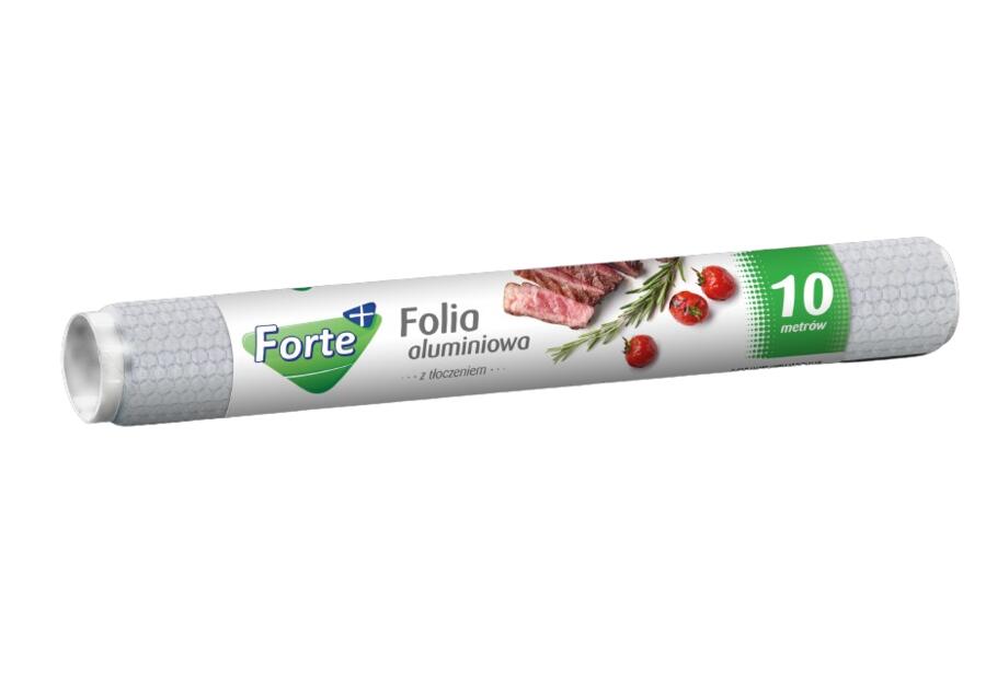 Zdjęcie: Folia aluminiowa z tłoczeniem 10 m rolka FORTE +