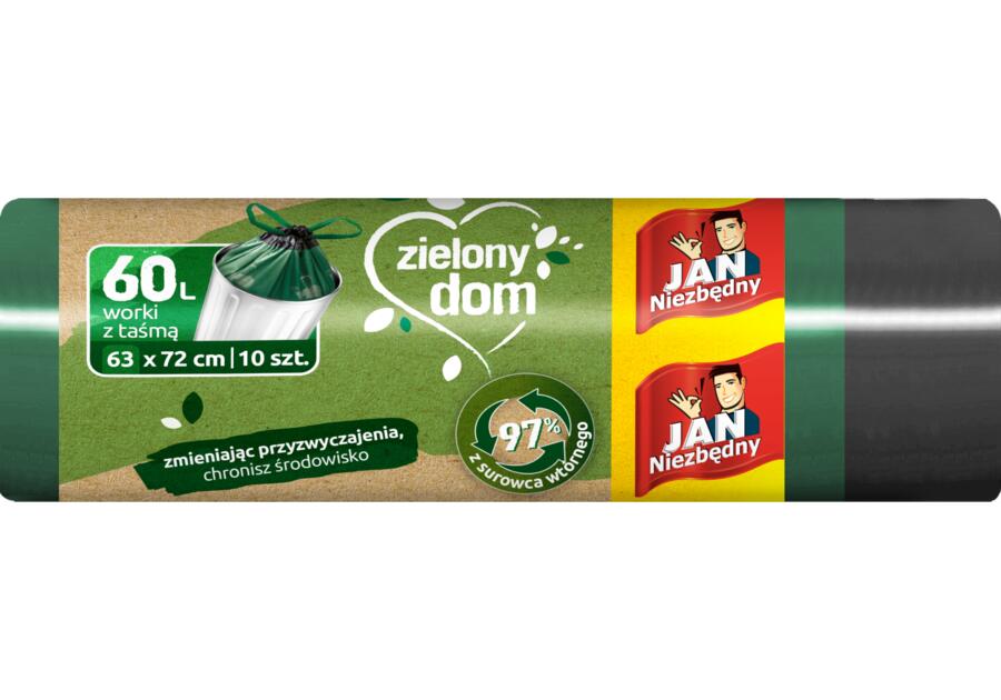 Zdjęcie: Worki z taśmą Zielony dom 6 L - 10 szt. JAN NIEZBĘDNY