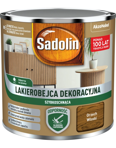 Zdjęcie: Lakierobejca dekoracyjna Orzech włoski 0,2 L SADOLIN
