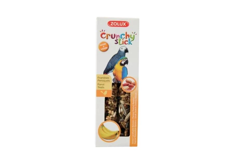Zdjęcie: Kolba Crunchy Stick duża papuga orzech ziemny banan 115 g ZOLUX