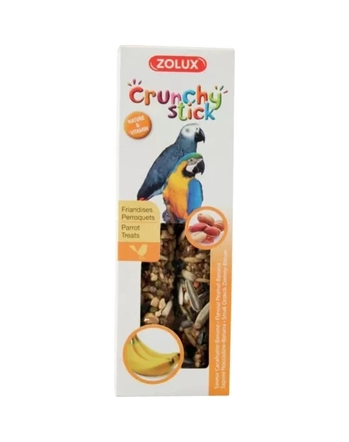 Zdjęcie: Kolba Crunchy Stick duża papuga orzech ziemny banan 115 g ZOLUX