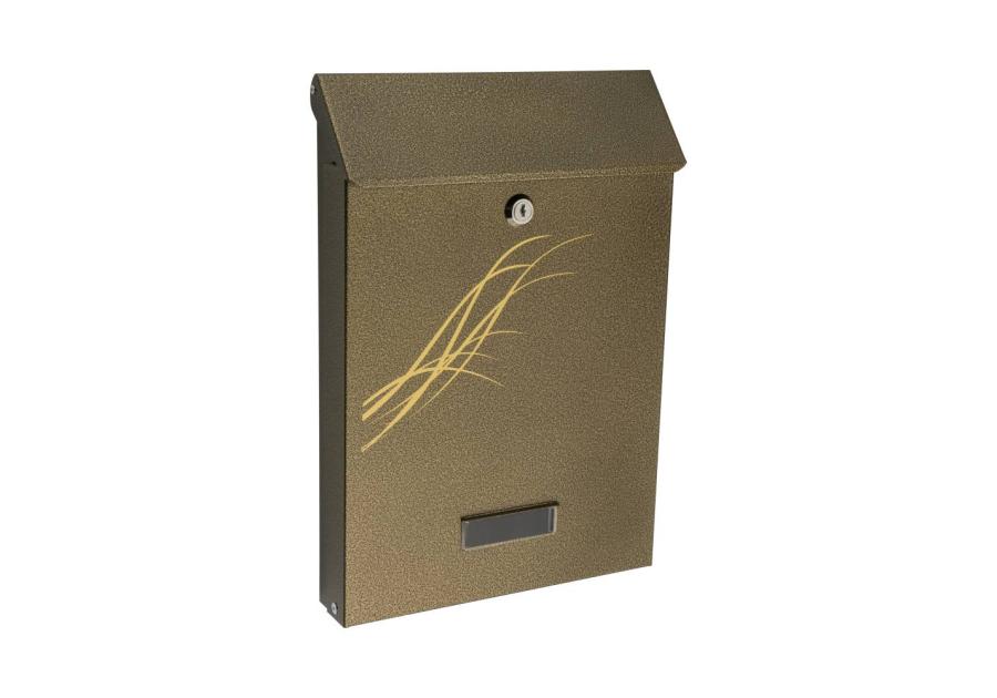 Zdjęcie: Skrzynka na listy SD antyk złoty METRO