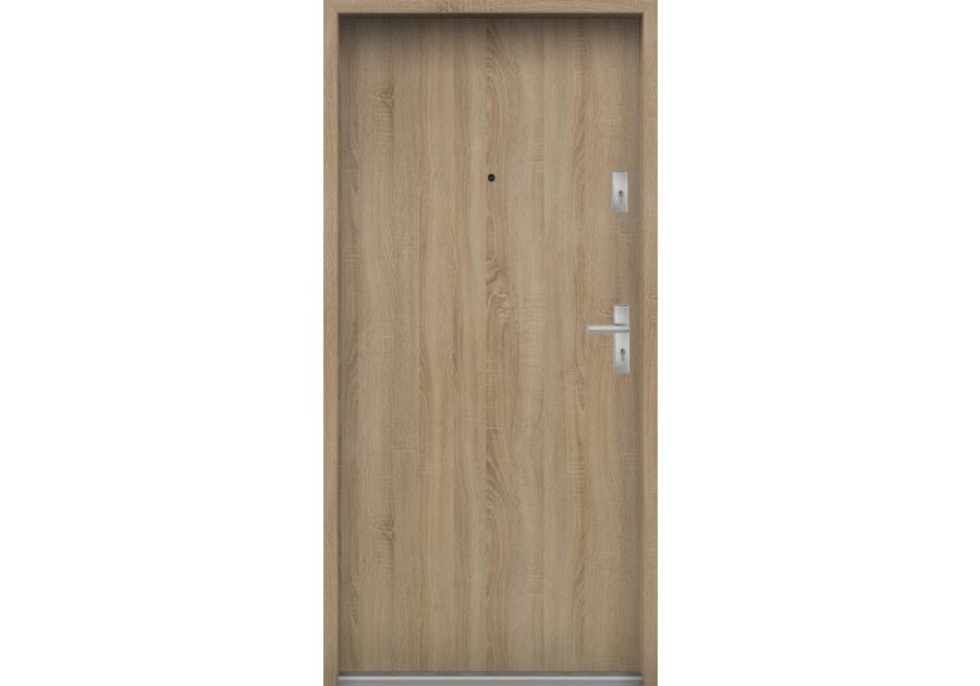 Zdjęcie: Drzwi wejściowe do mieszkań Bastion N-02 Sonoma 80 cm lewe ODP KR CENTER