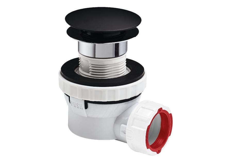 Zdjęcie: Syfon umywalkowy Nano Quick-Clac Black Mat WIRQUIN