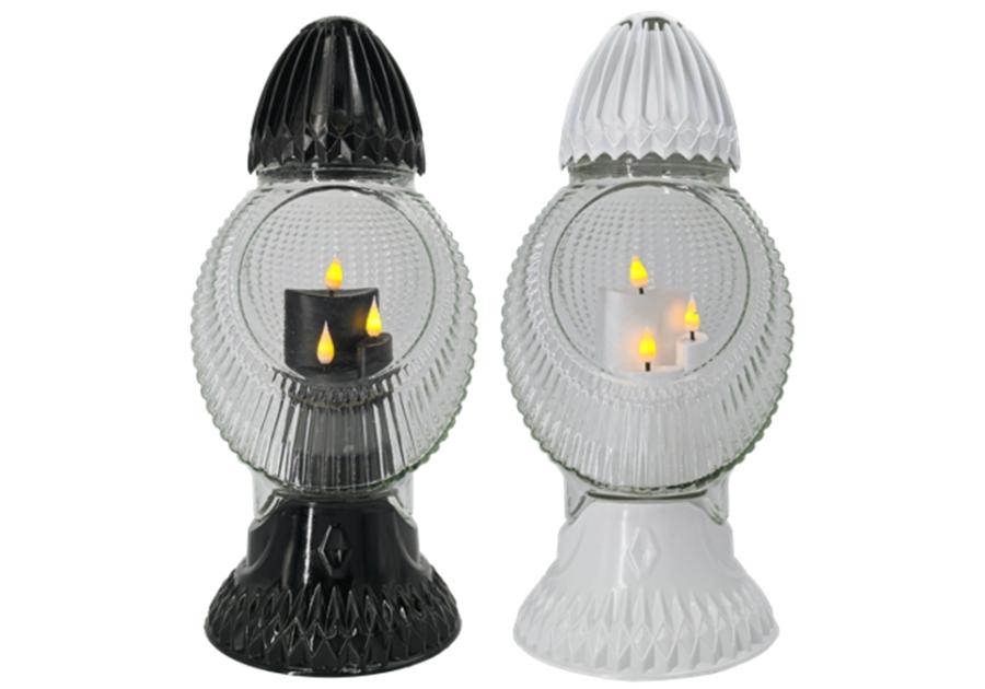 Zdjęcie: Znicz Luksor z wkładem LED SANTA MAROZZA