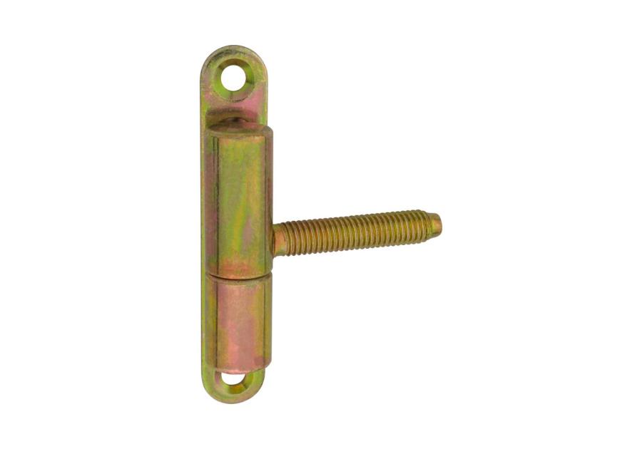 Zdjęcie: Zawias 15x50 mm przykręcany ocynk żółty, 2 sztuki METRO