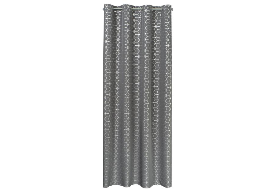Zdjęcie: Zasłona gotowa Cube 140 x 250 cm grafitowy EUROFIRANY
