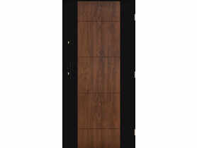 Drzwi zewnętrzne Libra orzech 90 prawe kpl PANTOR