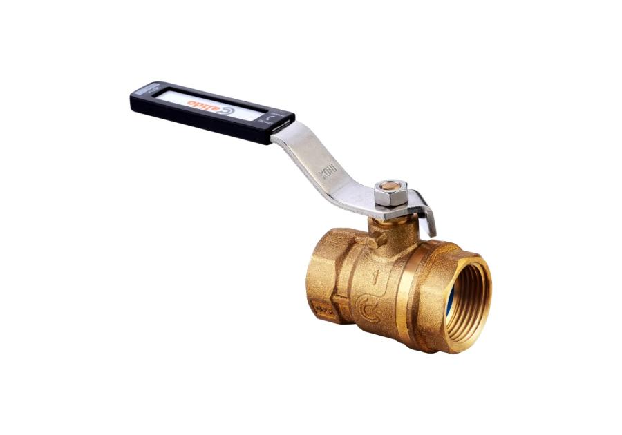 Zdjęcie: Zawór kulowy antykamienny z rączką z okienkiem ww 11/2" CALIDO