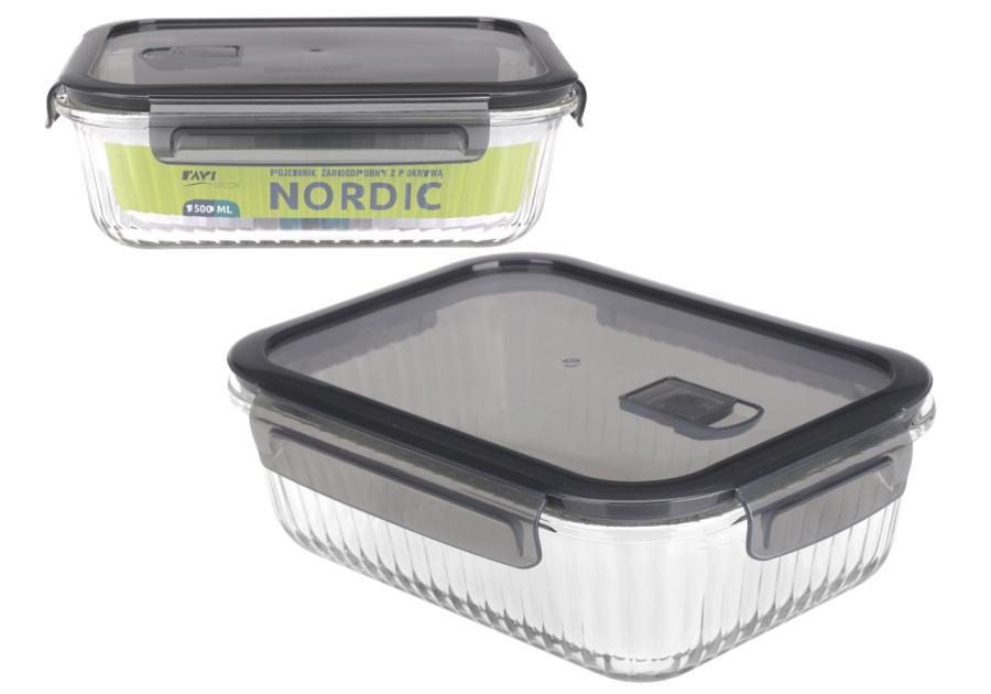 Zdjęcie: Pojemnik żaroodporny Nordic 1500 ml prostokątny 91466 RAVI