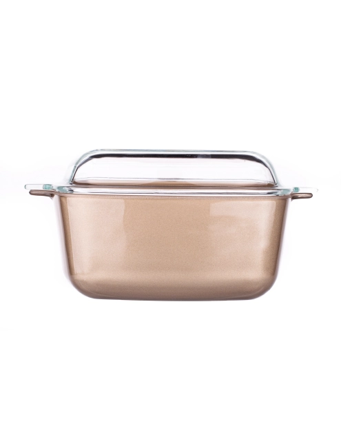 Zdjęcie: Naczynie żaroodporne z powłoką non-stick i pokrywą kwadratowe 2,5 L - 26x22x12 cm Noble ALTOMDESIGN