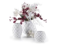 Zdjęcie: Wazon dekoracyjny Ava 17x10x24 cm biały EUROFIRANY