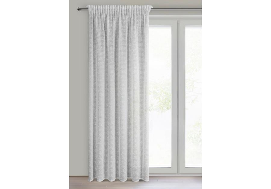 Zdjęcie: Zasłona gotowa Ofelia na taśmie 135 x 270 cm biały EUROFIRANY