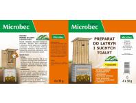Zdjęcie: Preparat do latryn i suchych toalet 4x30 g Microbec BROS