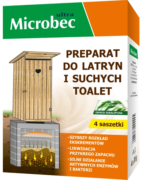 Zdjęcie: Preparat do latryn i suchych toalet 4x30 g Microbec BROS