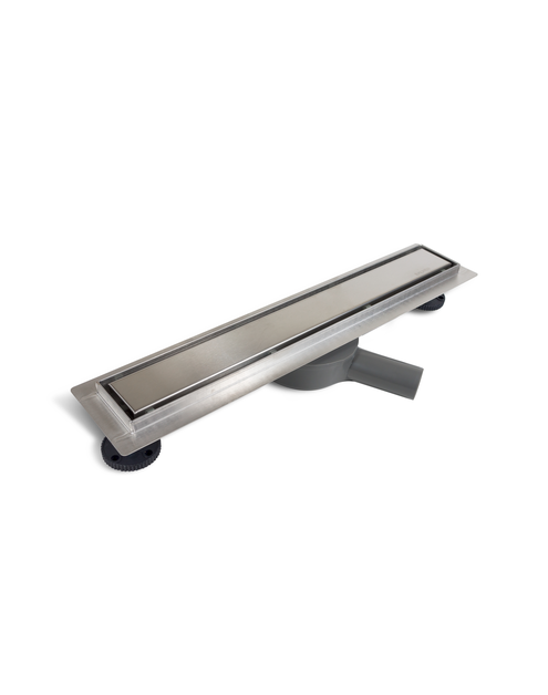 Zdjęcie: Odpływ liniowy z obrotowym syfonem 360 Drain (pod płytkę / Virgin) 80 cm BALNEO