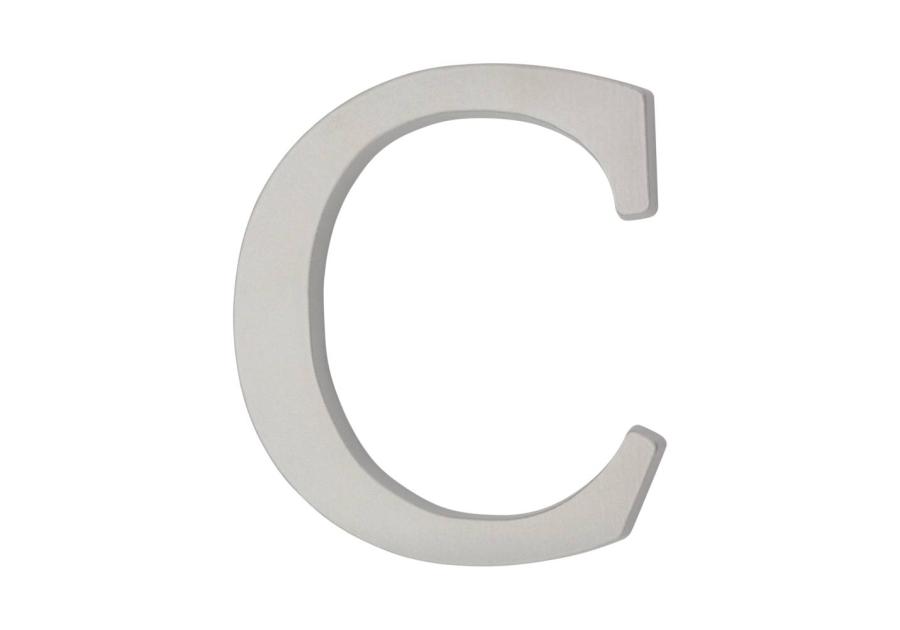Zdjęcie: Litera aluminiowa "C" 105 mm srebrna METRO