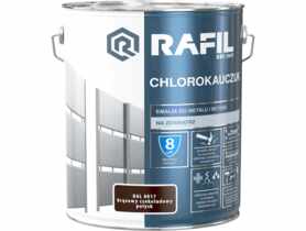 Emalia chlorokauczukowa brąz ciemny RAL8017 N 10 L RAFIL