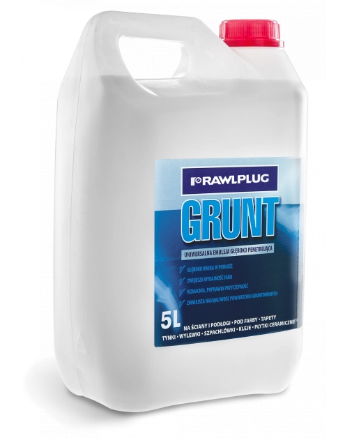 Zdjęcie: Uniwersalna emulsja gruntująca głęboko penetrująca 5l RAWLPLUG