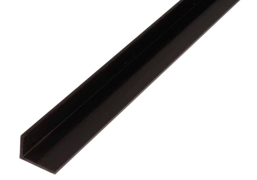 Zdjęcie: Profil kątowy PVC czarny 1000x40x10x2,0 mm ALBERTS